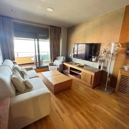 Lägenhet Sanxenxo, 1 Hab Con Vistas Al Mar, Piscina, Garaje Y A 150 Mts De La Playa Silgar