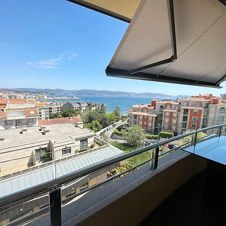 Sanxenxo, 1 Hab Con Vistas Al Mar, Piscina, Garaje Y A 150 Mts De La Playa Silgar Appartamento