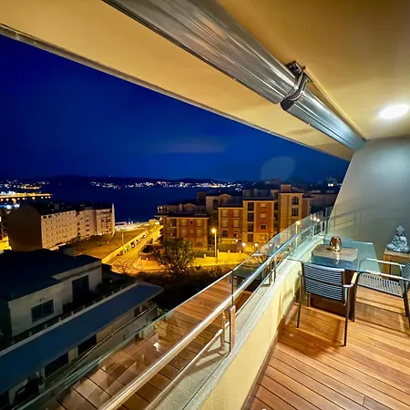 Sanxenxo, 1 Hab Con Vistas Al Mar, Piscina, Garaje Y A 150 Mts De La Playa Silgar