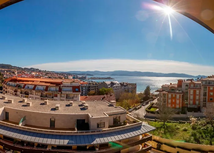 Sanxenxo, 1 Hab Con Vistas Al Mar, Piscina, Garaje Y A 150 Mts De La Playa Silgar Διαμέρισμα Sanxenxo