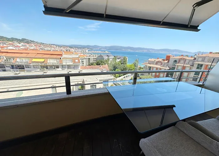 Διαμέρισμα Sanxenxo, 1 Hab Con Vistas Al Mar, Piscina, Garaje Y A 150 Mts De La Playa Silgar