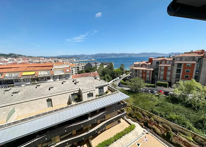 Διαμέρισμα Sanxenxo, 1 Hab Con Vistas Al Mar, Piscina, Garaje Y A 150 Mts De La Playa Silgar