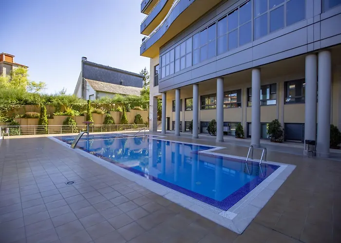 Διαμέρισμα Sanxenxo, 1 Hab Con Vistas Al Mar, Piscina, Garaje Y A 150 Mts De La Playa Silgar